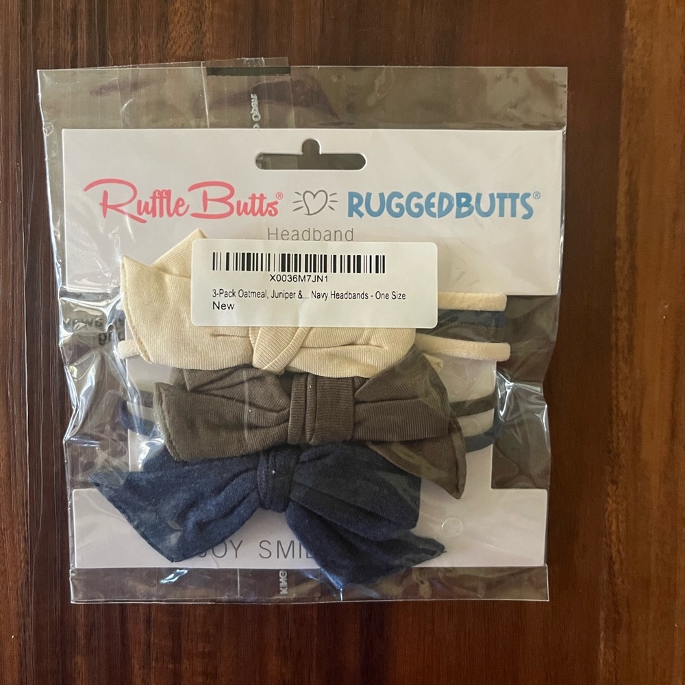 NWT RuffleButts Headbands 3-pack